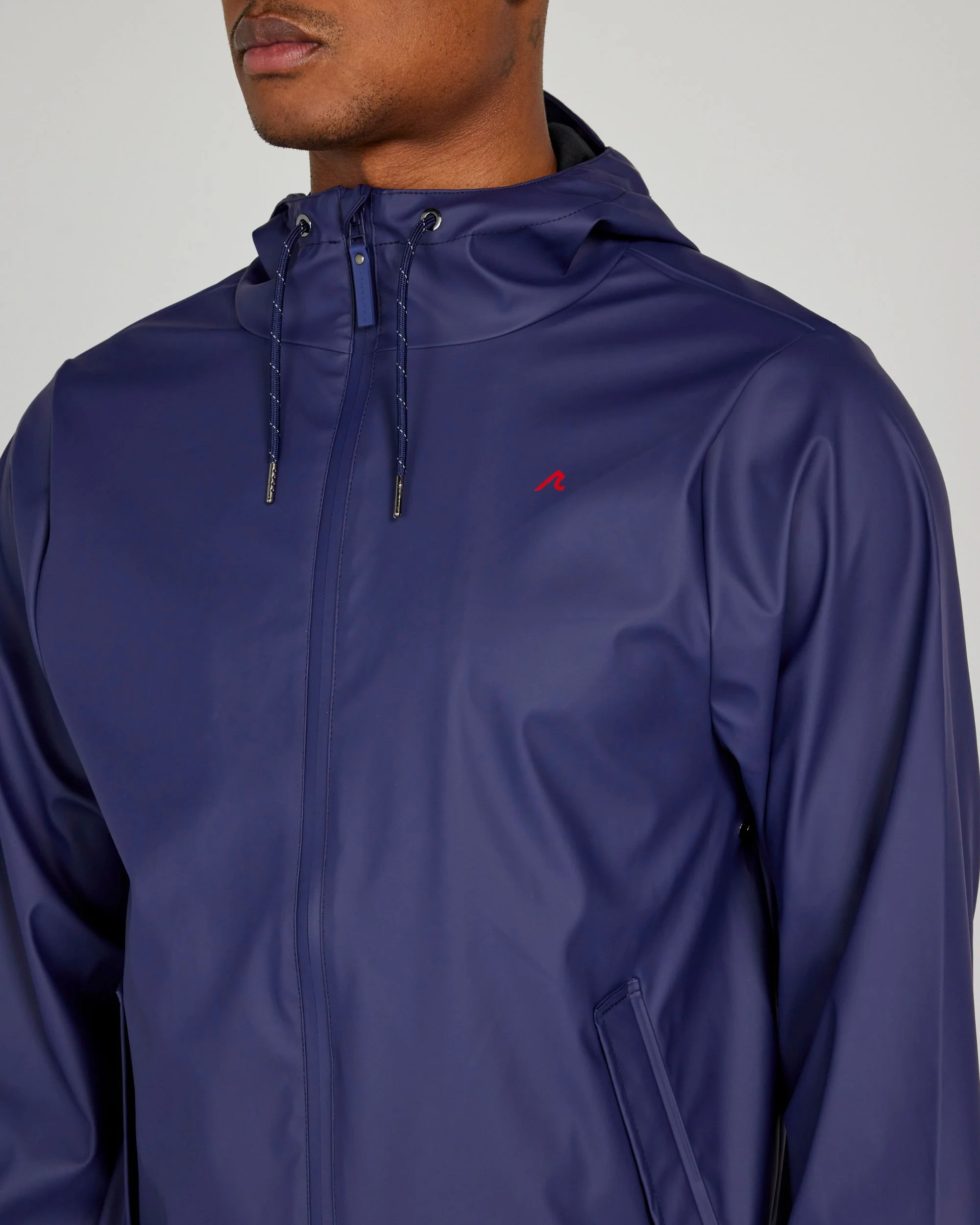 Cloud Raincoat in Midnight Navy - Image 3