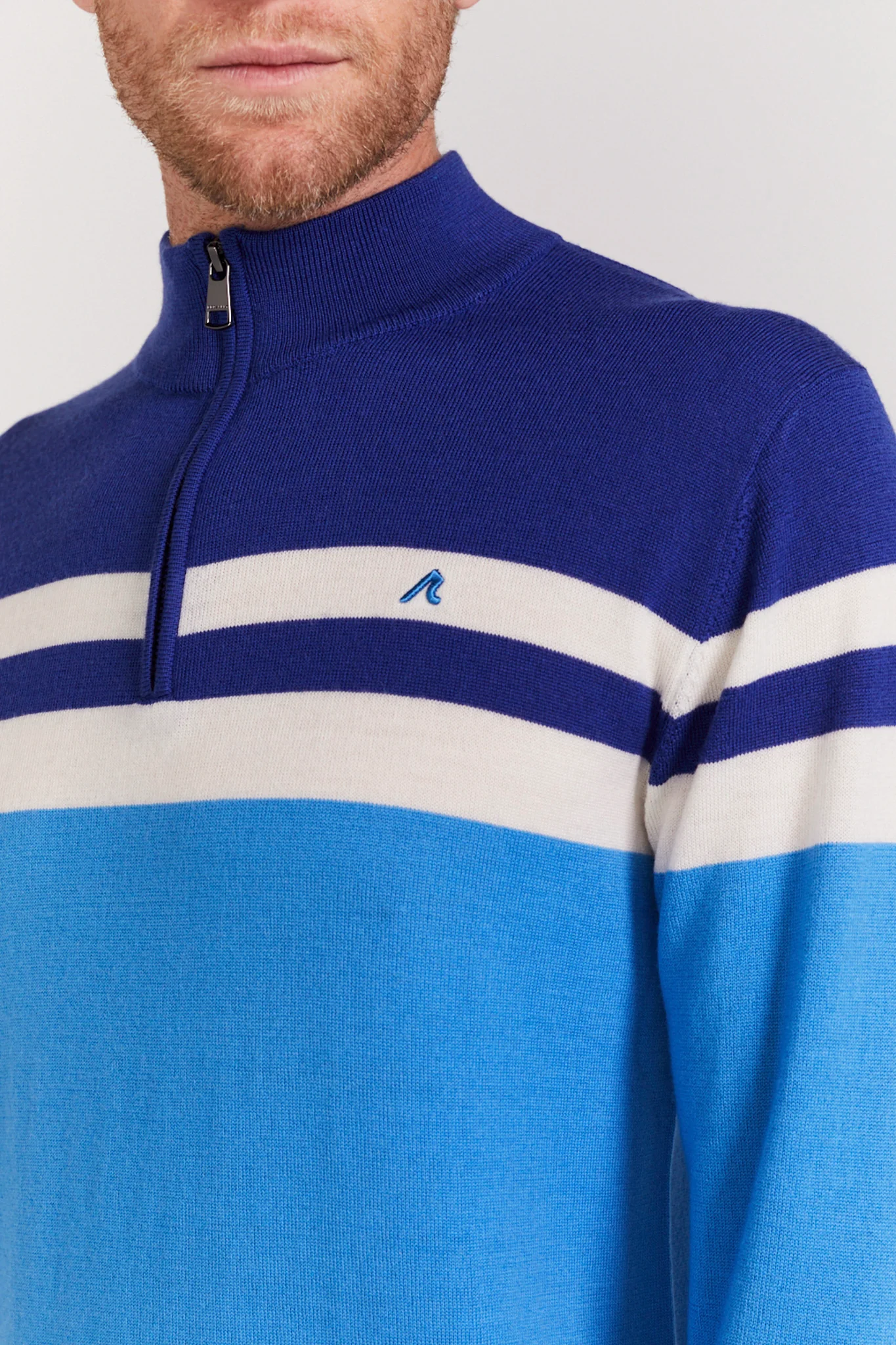 Cooper Quarter Zip in Malibu Blue - Image 3