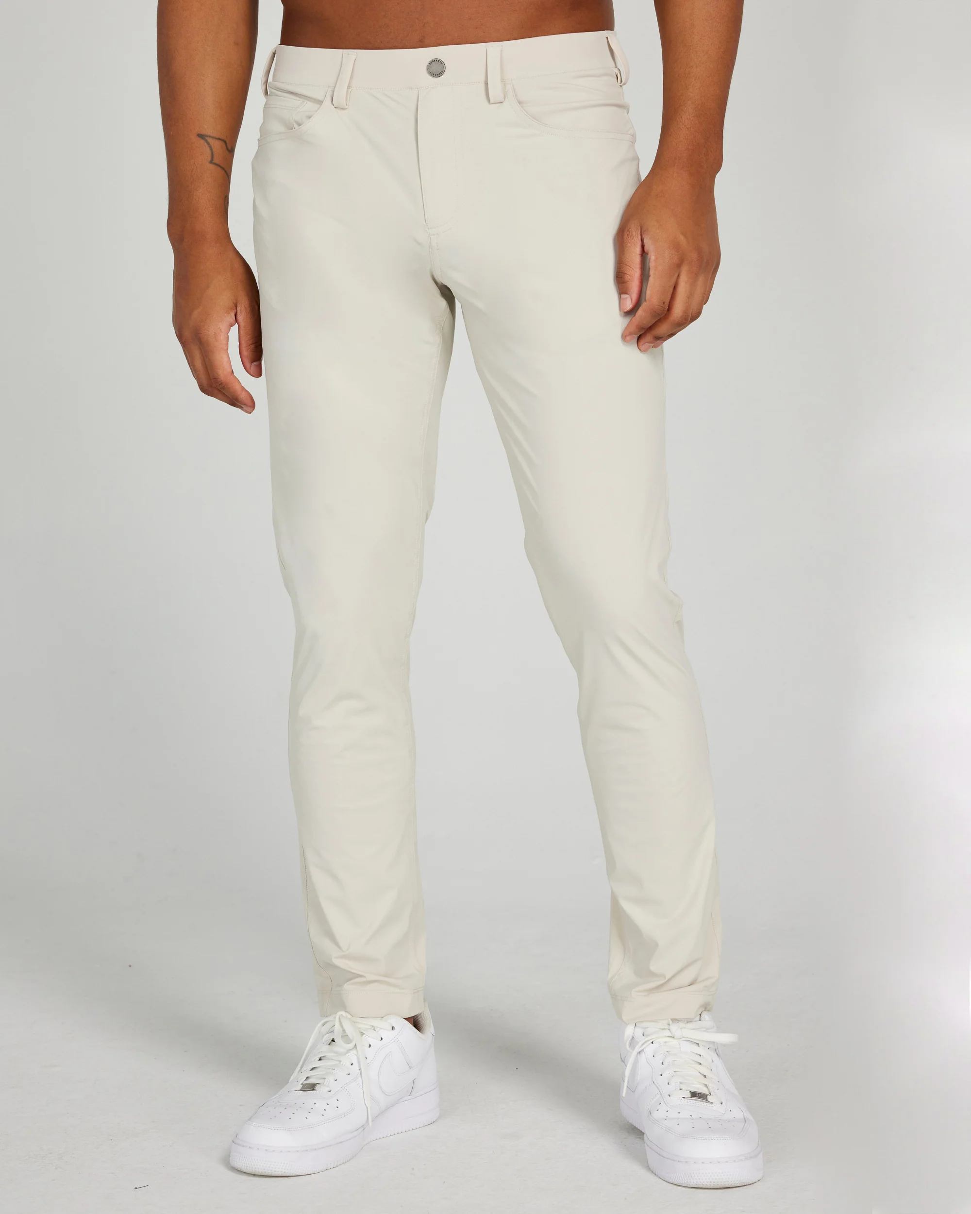 Kent Pull-On Trouser in Stone - Image 3